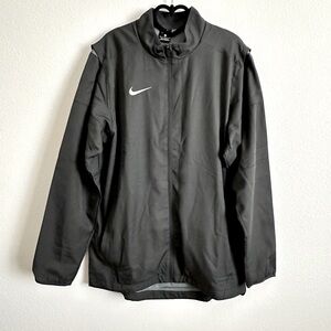 Nike Charcoal Gray Dri-FIT Full Zip Back Vent Training Jacket Size M